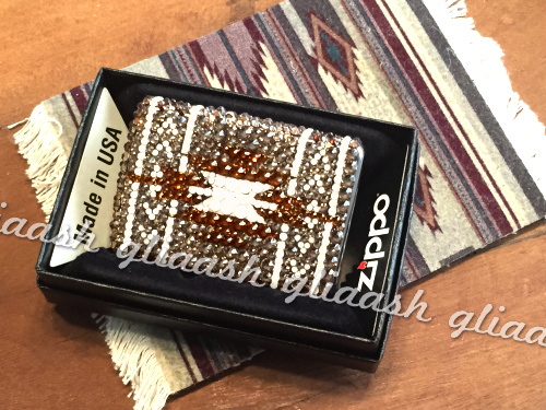 ネイティブ柄メンズデコZIPPO